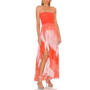 Tiare Hawaii 'Eri' Orange Maxi Dress Size S - NWT